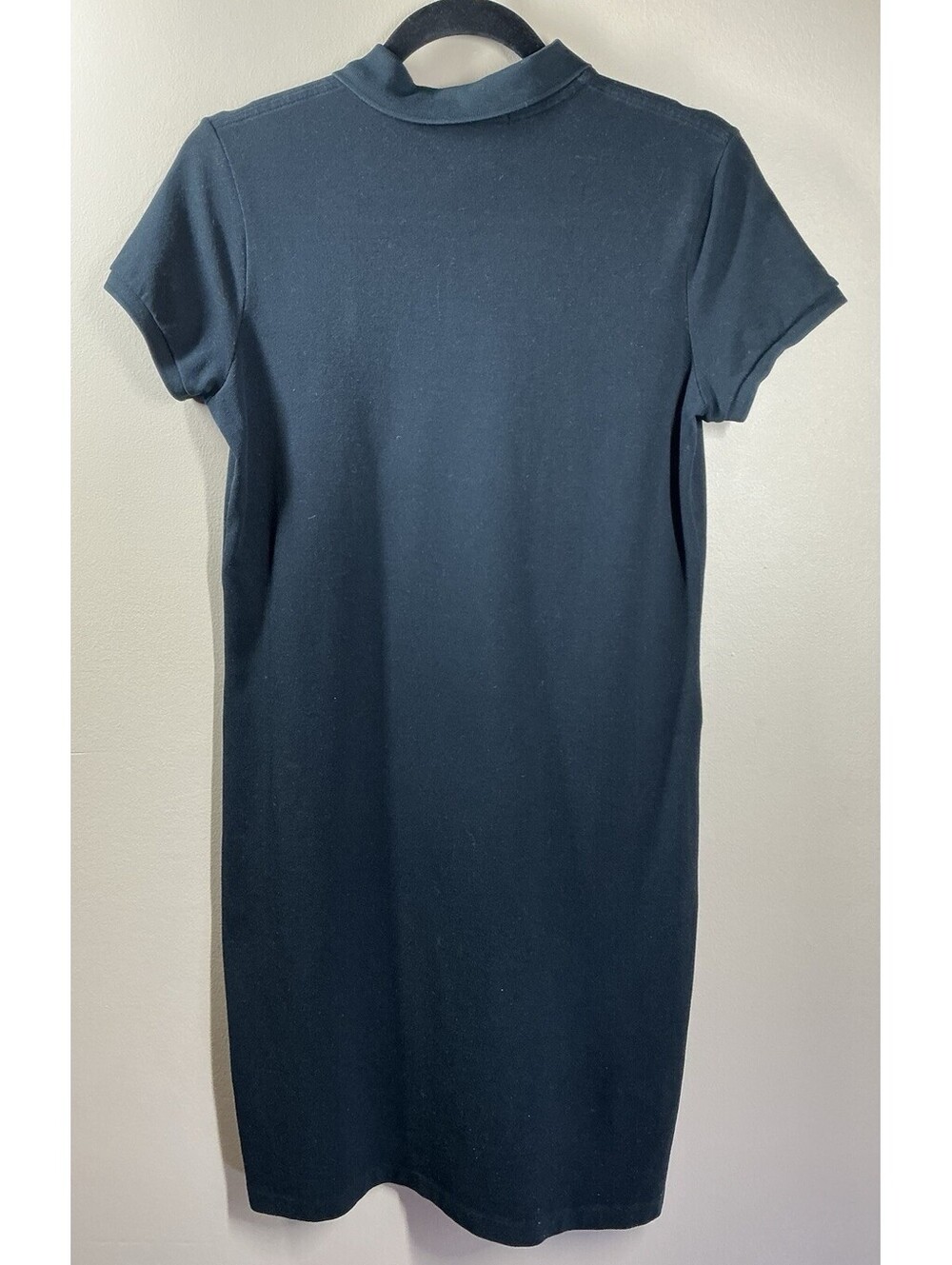 Polo Ralph Lauren Woman Cotton Mesh Mini Polo Dress Black Size Medium - Picture 3 of 4